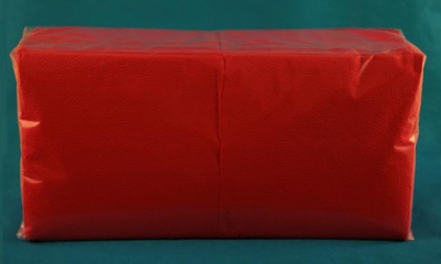 Салфетки бумажные Биг-Пак 1-слойные 33 х 33 см 300 листов красные