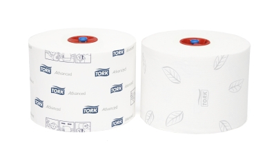Туалетная бумага рулонная TORK Advanced 2-слойная 100 м белая (127530)