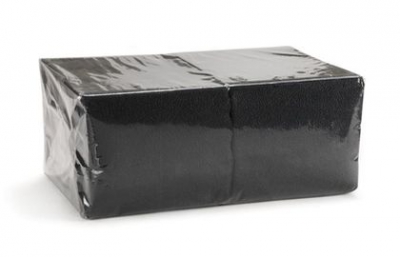 Салфетки бумажные Биг-Пак 1-слойные 33 х 33 см 300 листов в упаковке чёрный