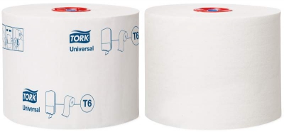 Туалетная бумага рулонная TORK Universal 1-слойная 135 м (127540)