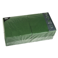 Салфетки бумажные Pap Star 3-слойные 33 х 33 см 250 листов зеленые